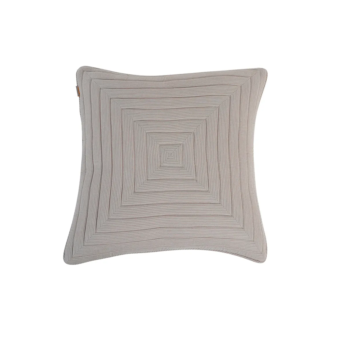 Pin Stripe Made With Egyption Cotton Ultra Soft Beige Cushion Cover