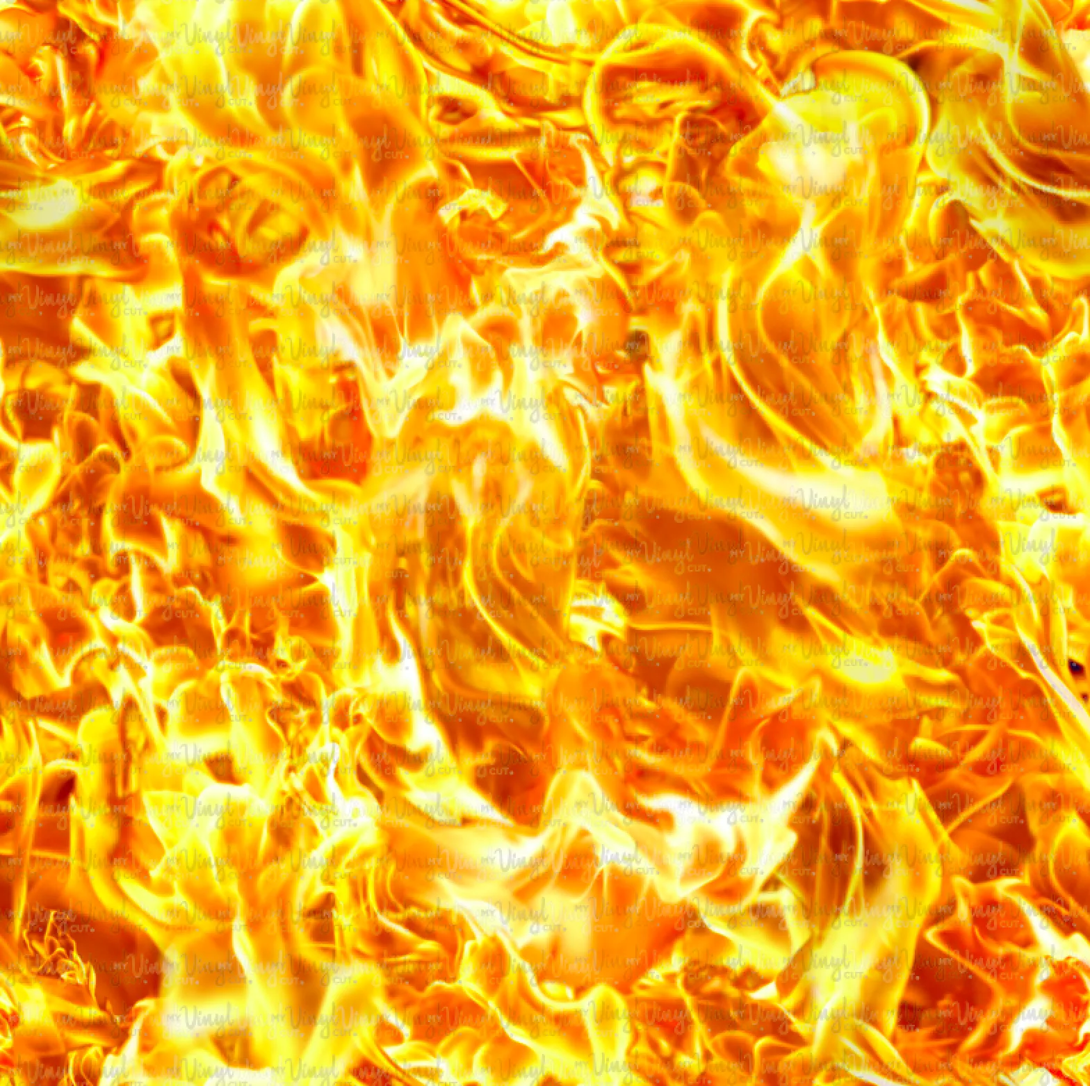 Printed HTV FIRE FLAMES Patterned Heat Transfer Vinyl 12 x 12 inch sheet