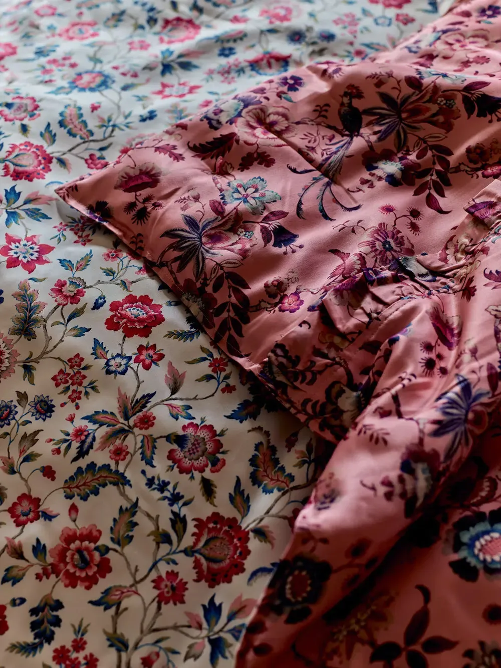 Reversible Ruffle Silk Heirloom Quilt Made With Liberty Fabric EVA BELLE & JANNAH