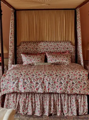 Reversible Ruffle Silk Heirloom Quilt Made With Liberty Fabric EVA BELLE & JANNAH