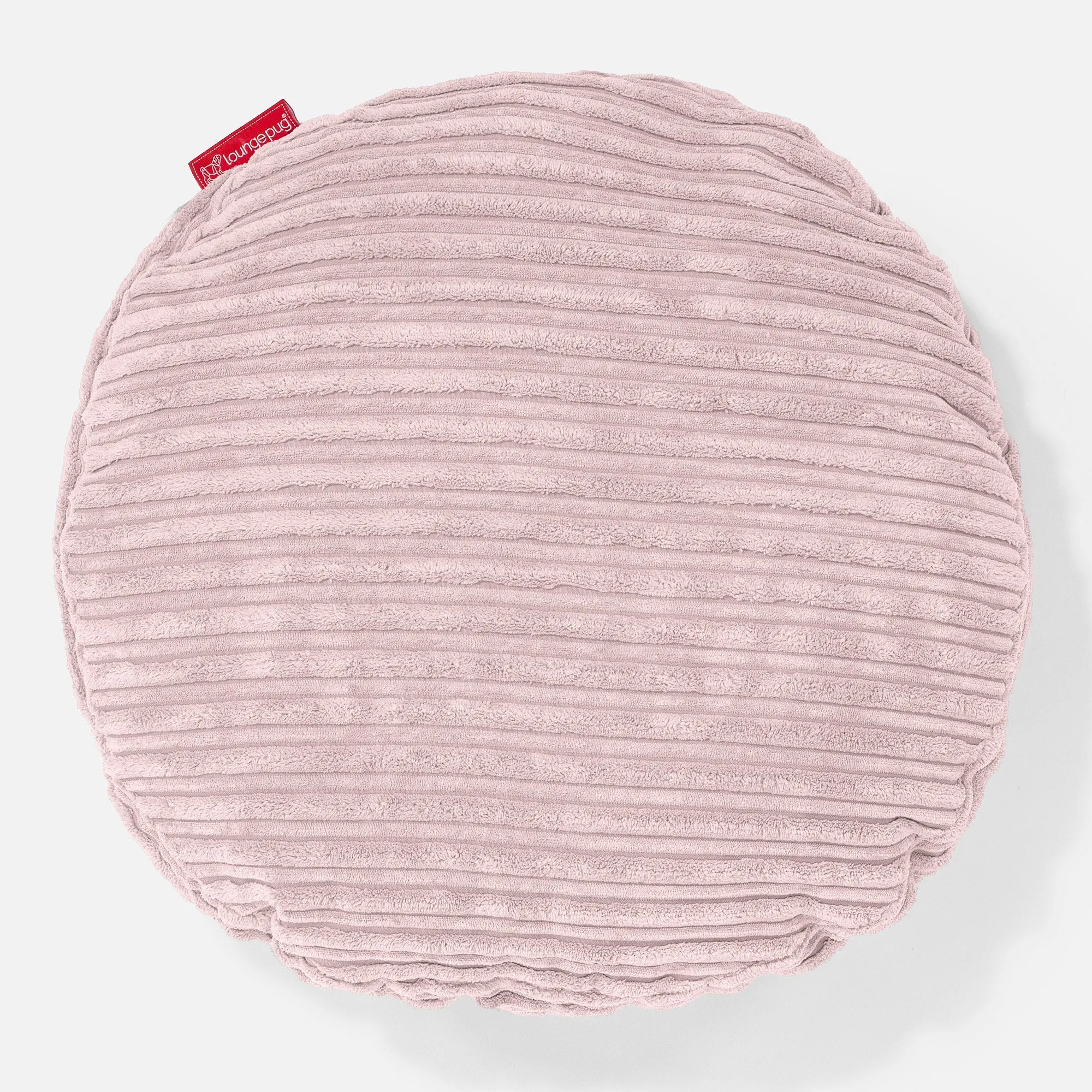 Round Scatter Cushion Cover 50cm - Cord Blush Pink