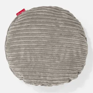 Round Scatter Cushion Cover 50cm - Cord Mink