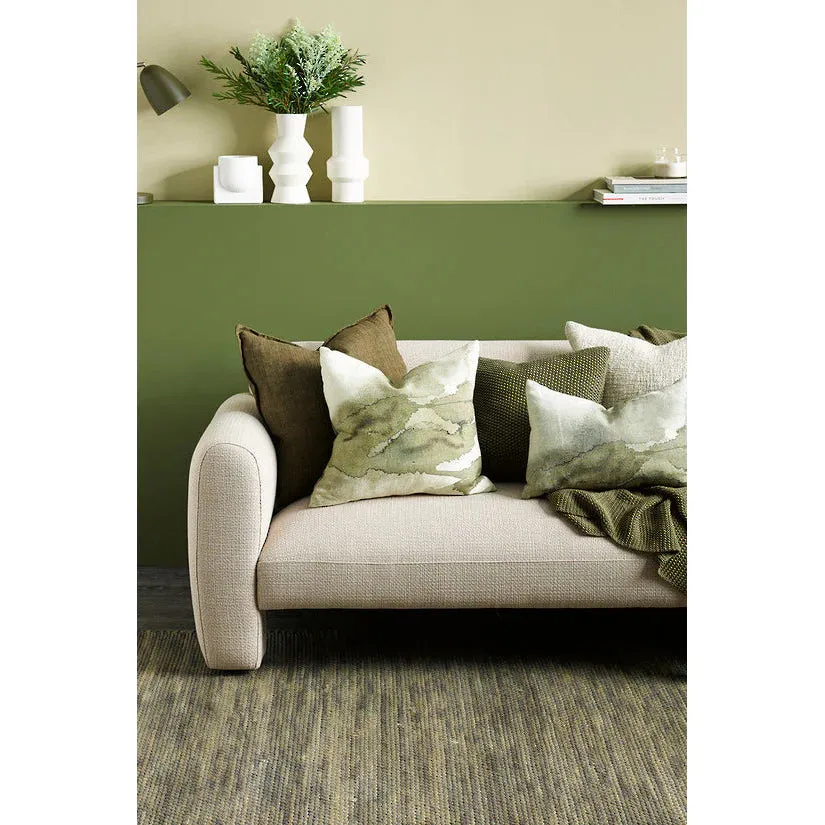 Seamus Cushion in Algae