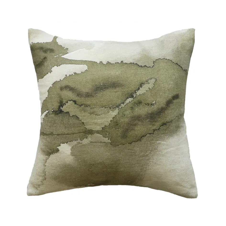Seamus Cushion in Algae