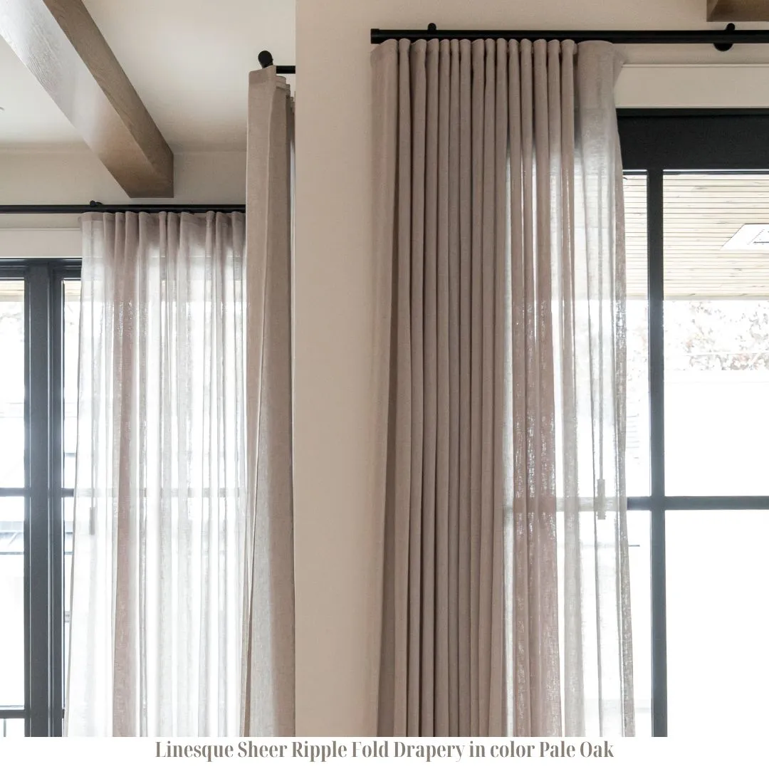 Sheer Linen Wind's Breath, Ripple fold, NO LINING