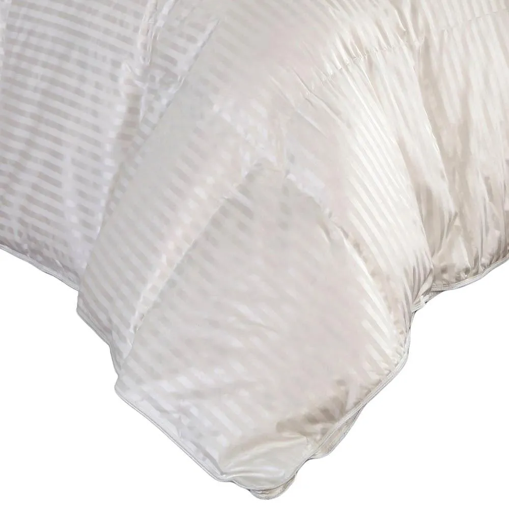 Silk Goose Down Filled Comforter Warm Baffle Box Winter Goose Fill