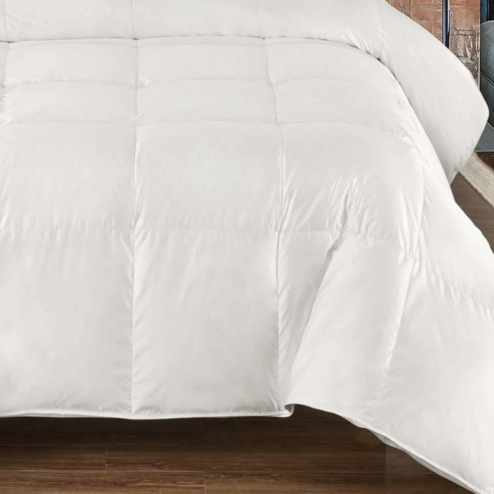Silk Goose Down Filled Comforter Warm Baffle Box Winter Goose Fill