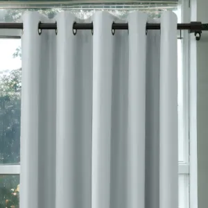 Sky Blue Blackout Eyelet Curtains