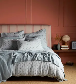 Teal Talia 100% Cotton Bed Linen