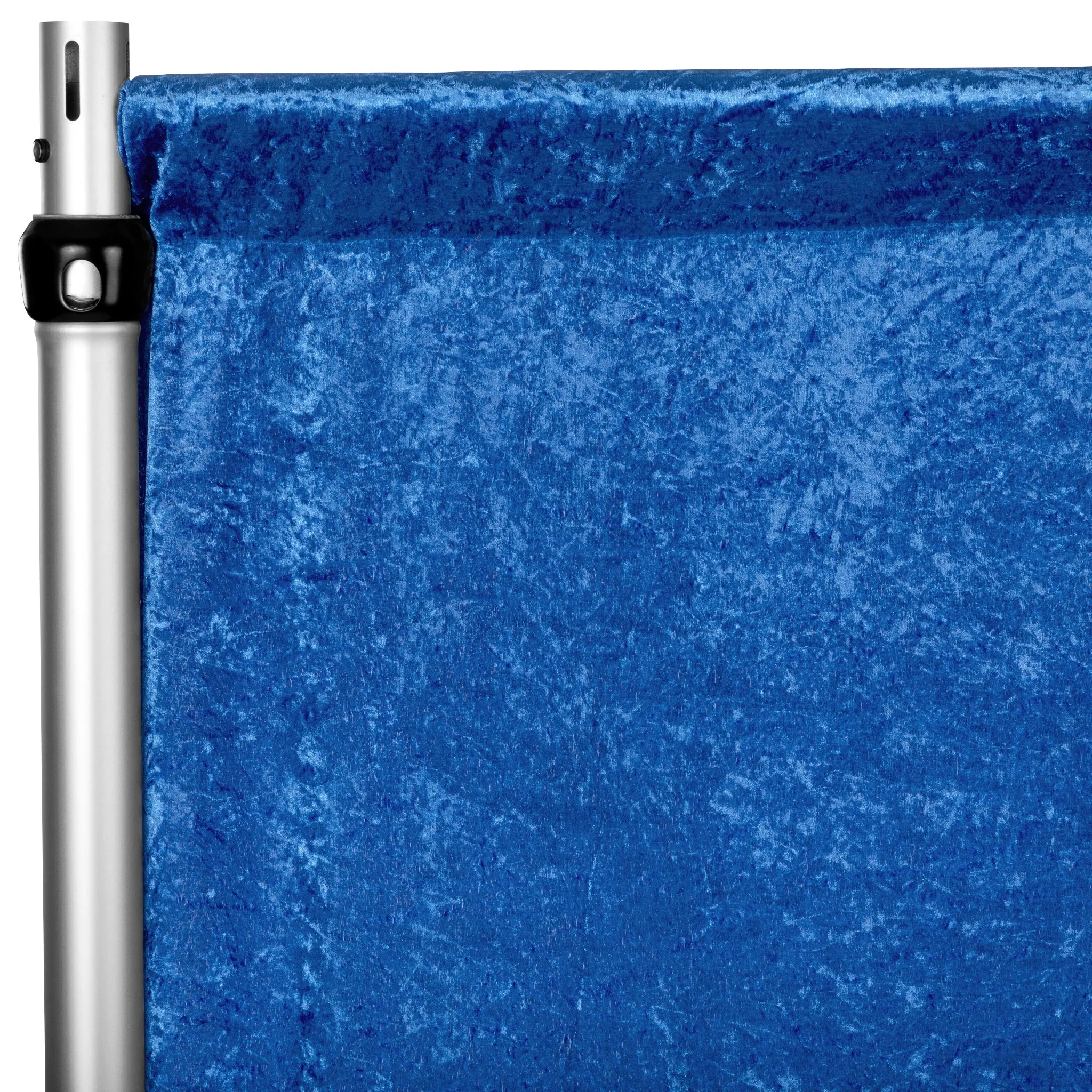 Velvet 10ft H x 52" W Drape/Backdrop Curtain Panel - Royal Blue