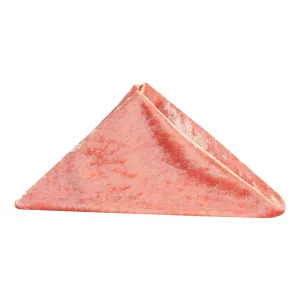 Velvet 20"x20" Linen Napkin - Coral