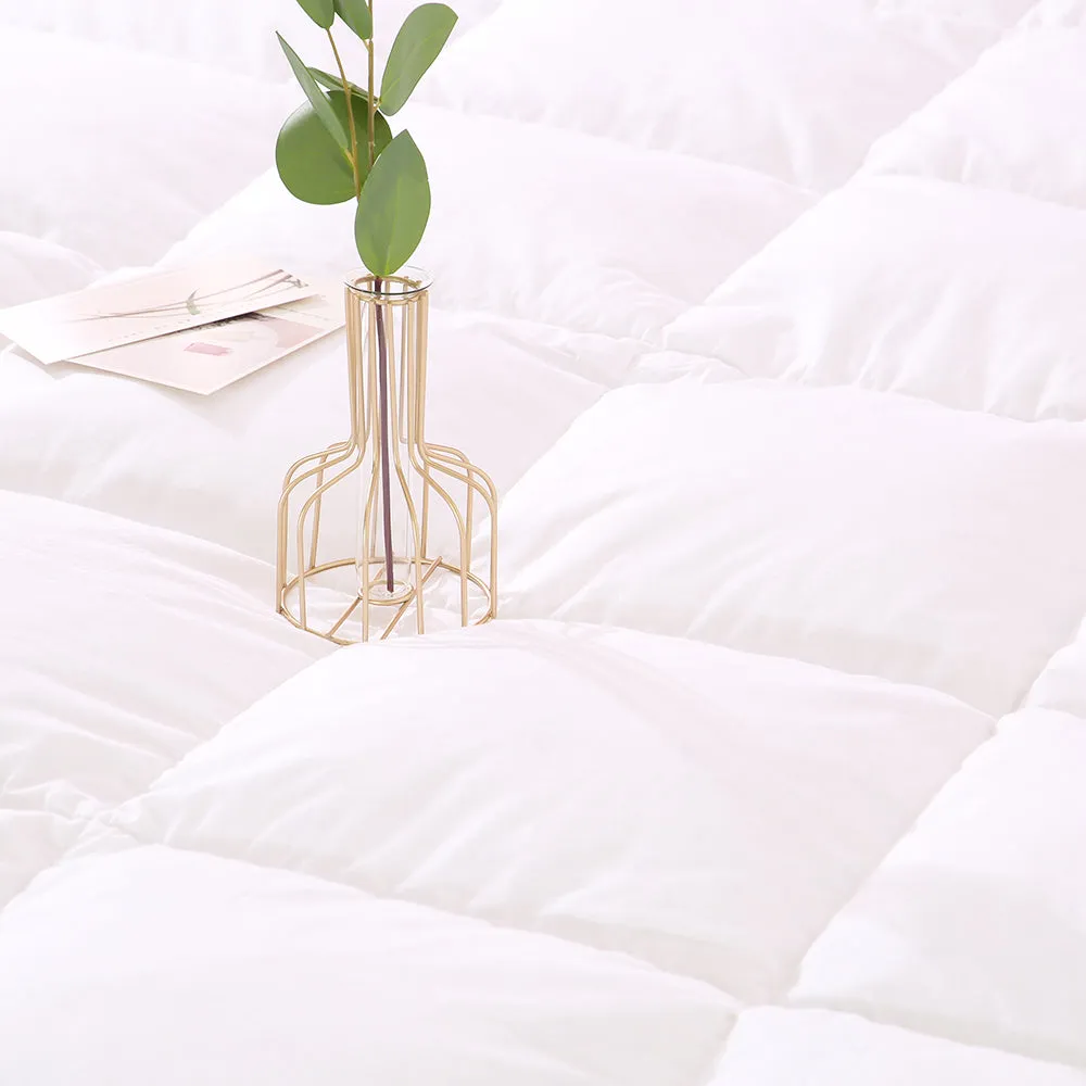 White Goose Feather and Down Duvet 100% Cotton Anti Dust Mite & Down Proof Fabric