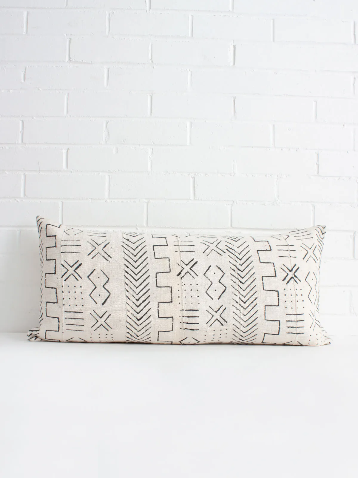 White Mudcloth Cushions